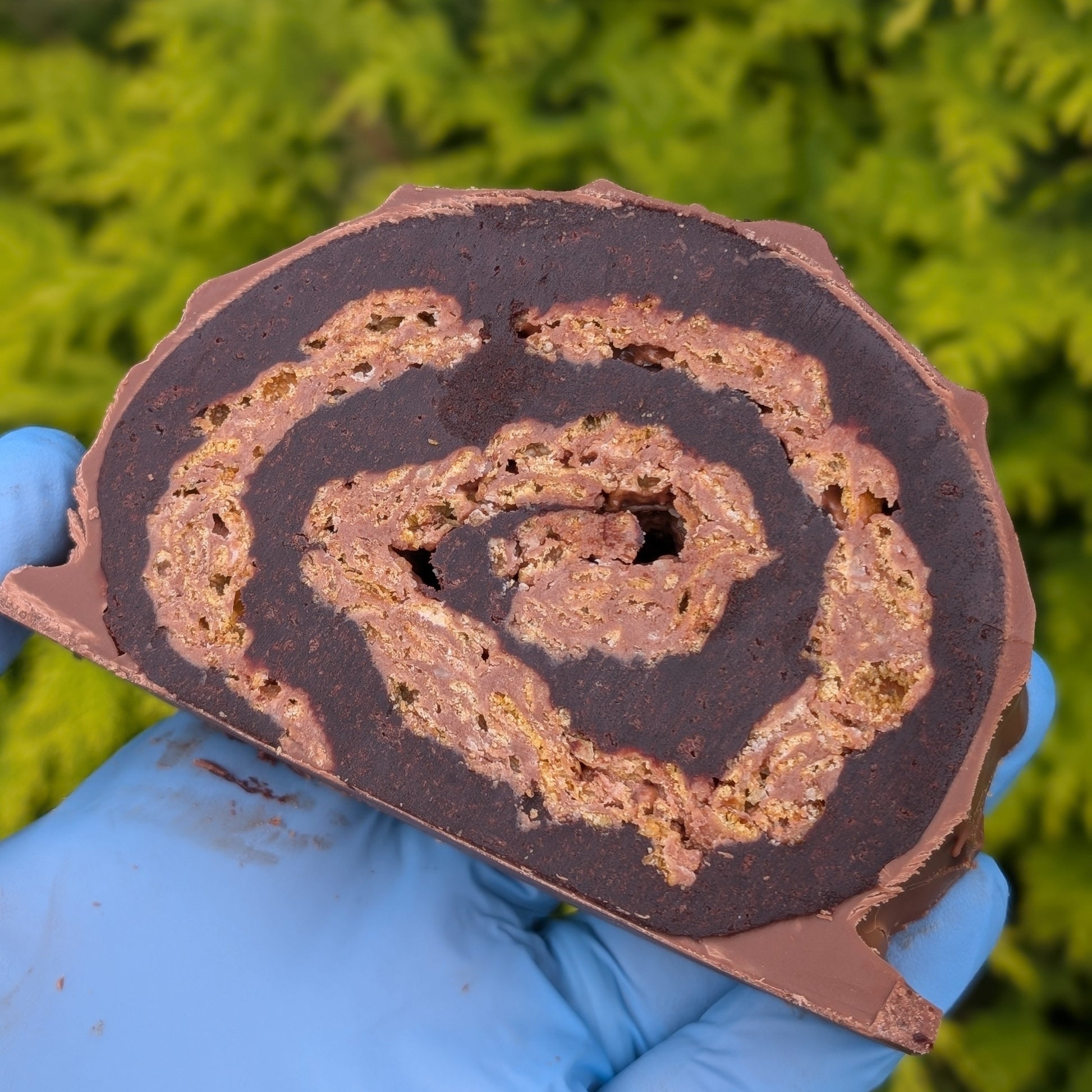 Cornflake Brownie Log
