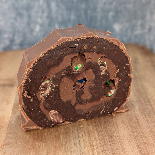 M&M Brownie Log