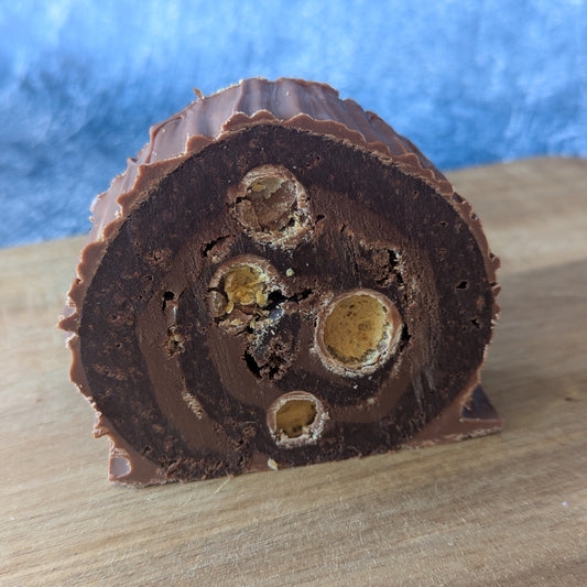 Malteser Brownie Log
