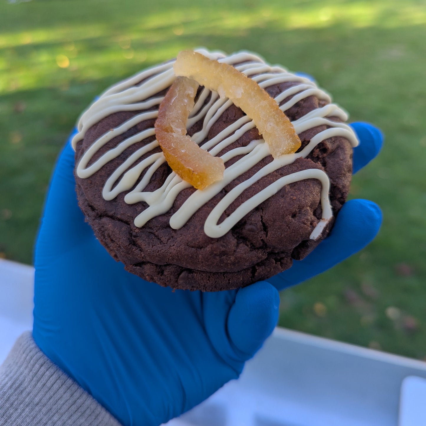 Orange Truffle Stuffed Cookie (Christmas)